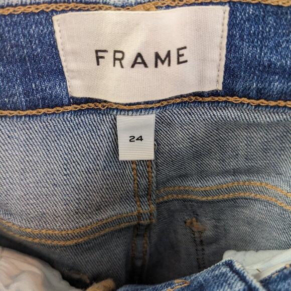 Frame Le Sylvie Slender Straight Denim Jeans Size 24 - Picture 7 of 10